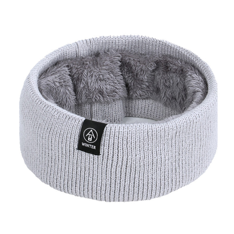 Wholesale Acrylic Solid Color Pullover Warm Knitted Scarf